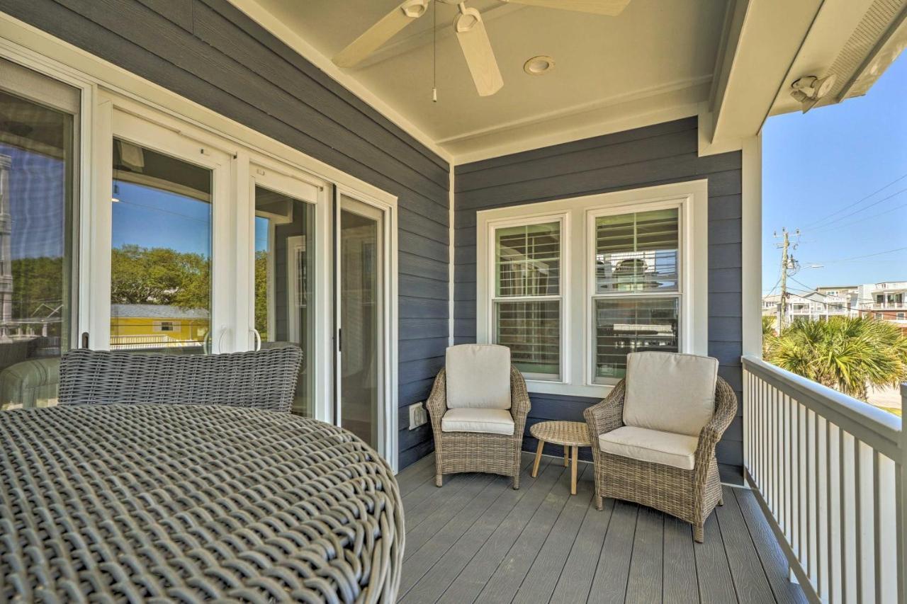 Bright Coastal Abode With Porch And Beach Access! Carolina Beach Exterior foto