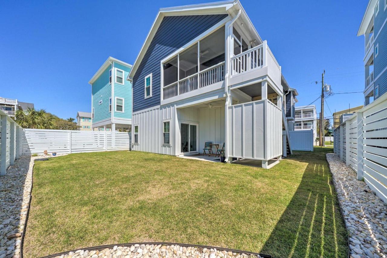 Bright Coastal Abode With Porch And Beach Access! Carolina Beach Exterior foto